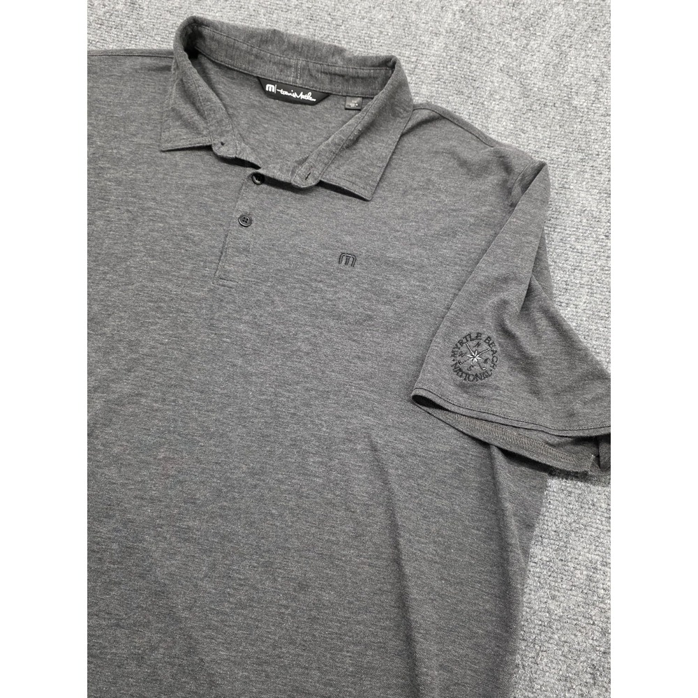 Travis Matthew Myrtle Beach National Gray Men's Golf Polo Shirt -‎ XXL